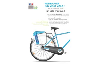 Marquage vélo avec BICYCODE®