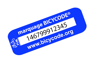 Marquage vélo avec BICYCODE®