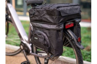 Fischer sacoche porte-bagages 3 compartiment (avec sac à dos)