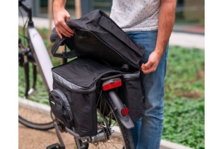 Fischer sacoche porte-bagages 3 compartiment (avec sac à dos)